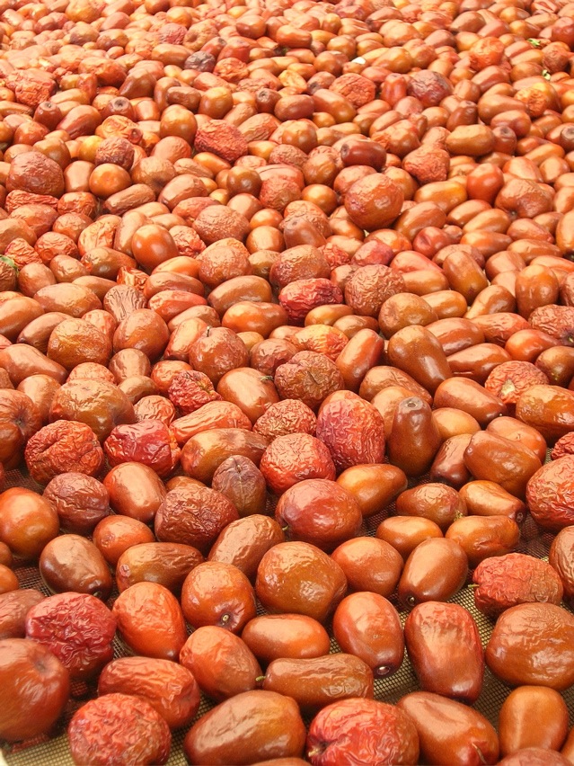 dried jujubes on screen